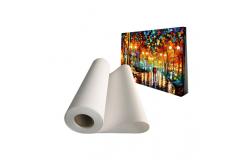 China Aqueous Inkjet Polyester Canvas Rolls Matte For Large Format Printing supplier