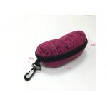 Girl Pink Eva Zipper Case / Protective Glasses Case Waterproof PU Fabric Shockproof for sale