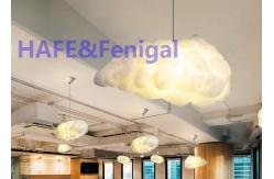 China Romantic Chandelier LED Cloud Balloon Lighting Lamp Silk Cotton Floating 2000W 150cm supplier