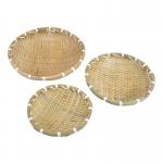 Dining Room Handmade Bamboo Fruit Plate Cake Tray for sale