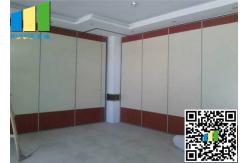 China Exhibition Hall Laminated Acoustic Partition Wall Sliding Partitions Stylish Fabric supplier