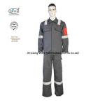 Grey Antistatic Workwears FR Fireproof Suits Oil Gas Industry for sale