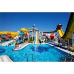 OEM Kids Outside Amusement Swimming Pool Ride Fiberglass Water Slide for sale