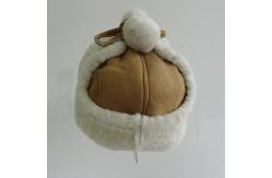 China Machine Sewing Shearling Fur Hats For Riding / Hiking With ODM Designs supplier