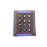 Dot Matrix Metal Numeric Keypad 0.45mm Key Travel IEC 60512-6 Stainless Steel for sale