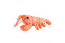 China Gravity Jump Pet Shrimp Plush Toy Usb Charging supplier