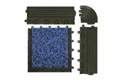 China Modular Seamless Interlocking PVC Mats Nylon PP Infill 20 X 20 Carpet Squares supplier