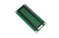 China Yellow Green Light 1602 16X2 Character LCD Display Module Black Board Module supplier