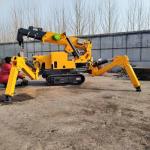 Hydraulic Telescopic Boom Diesel Engine Spider Crawler Crane 3T 5T 8T for sale