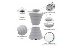 China 500ml BPA Free Reusable Foldable Silicone Bottle supplier