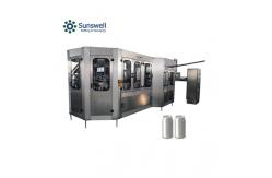 China Beer Can Filling And Seaming Machine High Speed Rotary Canning Line 380V supplier