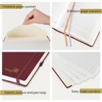 Custom Daily Weekly Schedule Yearly Agenda A5 Hardcover Planner 2023 In Bordeaux