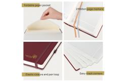 China Custom Daily Weekly Schedule Yearly Agenda A5 Hardcover Planner 2023 In Bordeaux supplier
