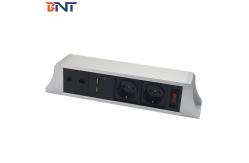 China Modular Design Table Mounted Power Outlet With Telephone Interface supplier