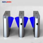 Face Recognition Pedestrian Control Electronic Flap Barrier Gate/ Acrylic Counter Turnstiles