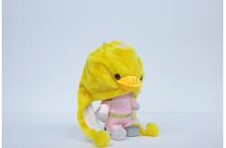 China 25CM Plush Duck Dog Toy , Yellow Stuffed Duck Dog Toy With Two Earflaps supplier