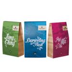 Eco-friendly Zipper Tea Packaging Bag Matte Finish Square Bottom Printing for sale