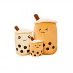 Trendy Unisex Plush Pillow Cushion Stuffed Bubble Tea Boba Toy EMC for sale