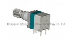 China Metal Shaft Sealed Rotating Potentiometer With Push Switch Single Unit RV9110NM supplier