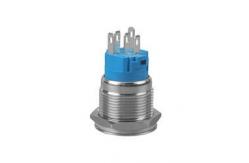 China 19mm Momentary Push Button Switch Waterproof IP66 5 Pin Terminal supplier