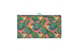 China Popular Microfiber Fabric Waffle Pattern Golf Towel With Heavy Duty Carabiner supplier