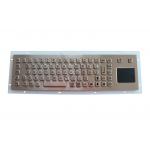 Customizable Long Stroke Industrial Keyboard With Touchpad , Mounting Holes for sale