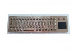China Customizable Long Stroke Industrial Keyboard With Touchpad , Mounting Holes supplier