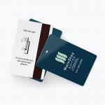 Customizable PVC Plastic Card With Magnetic Strip 0.76mm Thickness