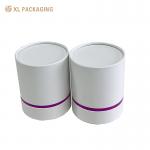 Custom Logo Cylinder Round Candle Paper Tube Packaging Box White Candle Paper Box for sale