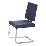 Fabric Upholstered Chromed Dining Chair Livingroom Chair Leisure Chair for sale