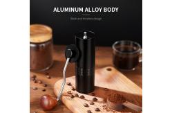 China Adjustable Portable Manual Coffee Grinder Aluminum Alloy Stainless Steel Burr Grinder supplier