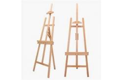 China Customized Logo Wooden Display Easels Stand , Photo Picture Paint Canvas Holder supplier