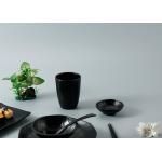 Black 260cc 100% A5 Melamine Cups Mugs Go With Ramen Bowl