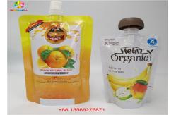 China Reusable Liquid Spout Bags , Stand Up Pouches With Cap Doypack Foil Juice Spout supplier