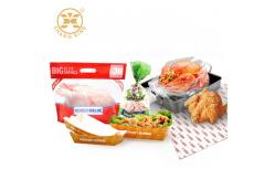 China Take Out Food Transparent Roast Chicken Packaging Heat Resistance nylon pouch with zipper supplier