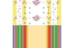 China 100% Pulp 1/8 Folded Easter Party Paper Tablecloths Rectangle Shape supplier