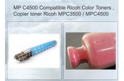 China Compatible Ricoh Cyan Printer Toner Cartridge For Use In Ricoh MPC3500 / MPC4500 supplier