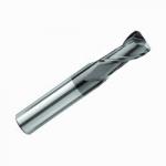 High Performance Solid Carbide Cutting Tool 2 / 4 Flute Corner Radius End Mill For HRC 50 Degree Coated for sale