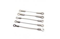 China Custom Wire Rope Lanyard Wire Rope Cable Assemblies By Crimp Safety Steel Cable supplier