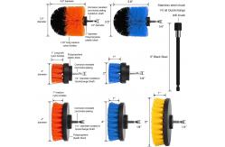 China Scrubber Drill Cleaning Brush Attachment Set Drill Cleaning Brush with Extend Long Attachment supplier
