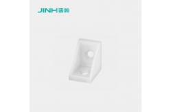 China Quick Assembly Plastic Angle Brackets 10mm Furniture Connector For Open Shelving supplier