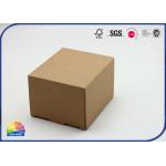 Cardboard Corrugated Packaging Box Three Layer Papers Tuck Top Flats For Metalized Boxes for sale