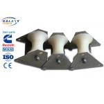 10kN Rated Load Wire Stringing Blocks Nylon Triple Cable Pulley Wheel High Strength for sale