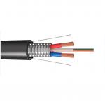 Photoelectric Composite Hybrid Optical Fiber Cable GYXTW RVV Armoured 12 Cores with Power Cable for sale