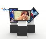 Floor Standing Rotate Monitor Screen Silver Frame For Advertising Display for sale