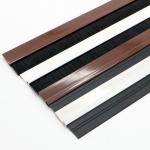 Self Adhesive Door Bottom Seal Strip White PVC With PP Brush
