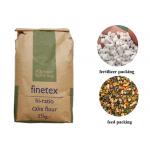 Customized Logo Size 1-4 ply Kraft Paper Bag For Packing Animal Feed Seed for sale