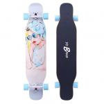 8 Layers Natural Maple Complete Freestyle Longboard Dancing Skateboard High Speed for sale