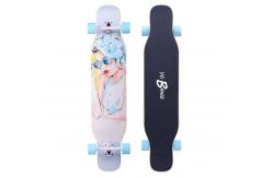 China 8 Layers Natural Maple Complete Freestyle Longboard Dancing Skateboard High Speed supplier
