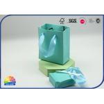 4c Print Customized Jewelry Packaging Paper Shopping Bags With Handle for sale